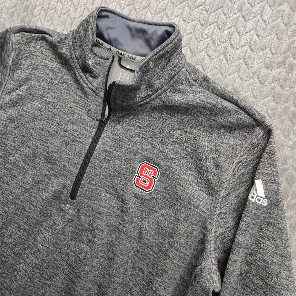 Adidas NC State Wolfpack ¼ Zip Team Issue Pullover 2XL Climawarm NCAA Gray